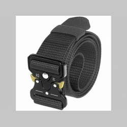 Vojenský taktický opasok čierny s kovovou rýchlozapínacou prackou univerzálna veľkosť, max.dĺžka 115cm Vojenský taktický opasok čierny s kovovou rýchlozapínacou prackou univerzálna veľkosť, max.dĺžka 115cm